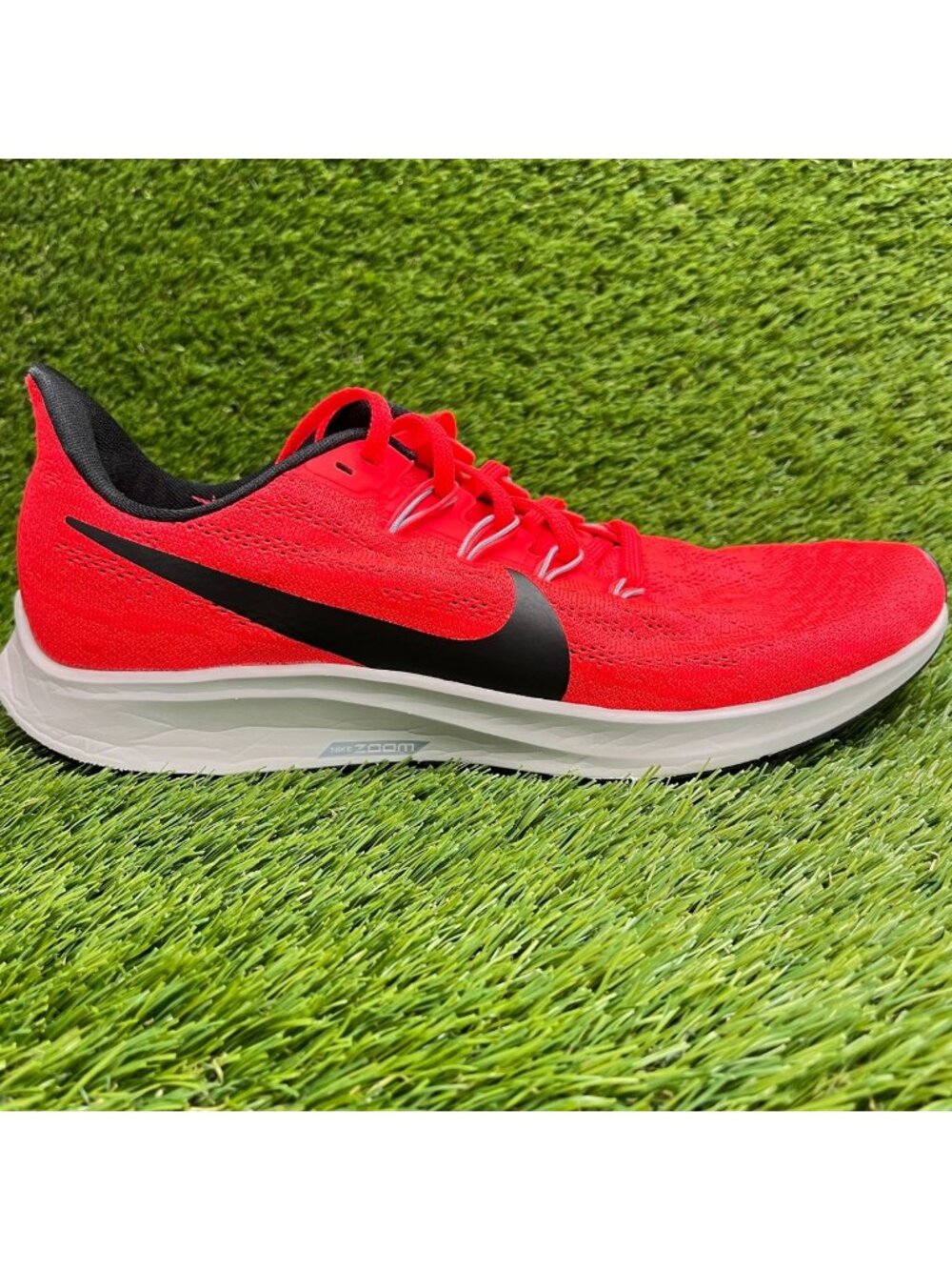 Nike Air Zoom Pegasus 36 Mens Size 10 Red Black Athletic Running Shoes Sneakers